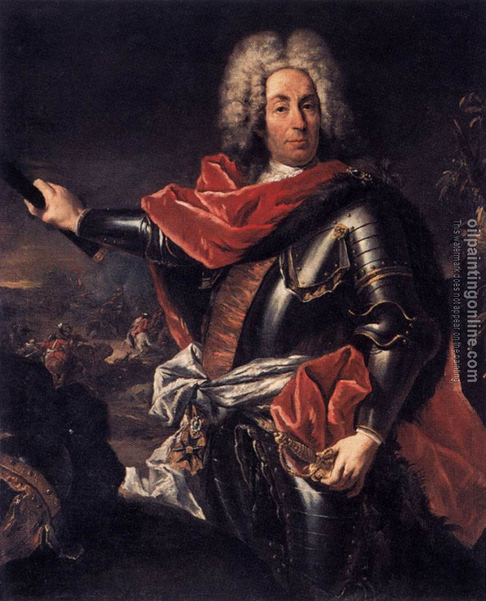 Guardi, Gianantonio - Portrait of Marshal Matthias von der Schulenburg